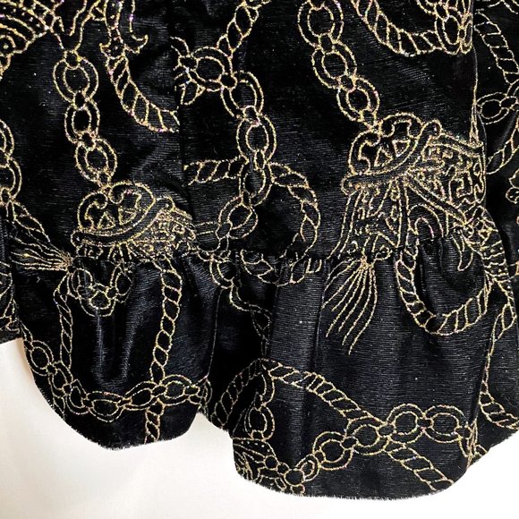 Scott McClintock sparkly black velour jacket - size 14 - Picture 4 of 8